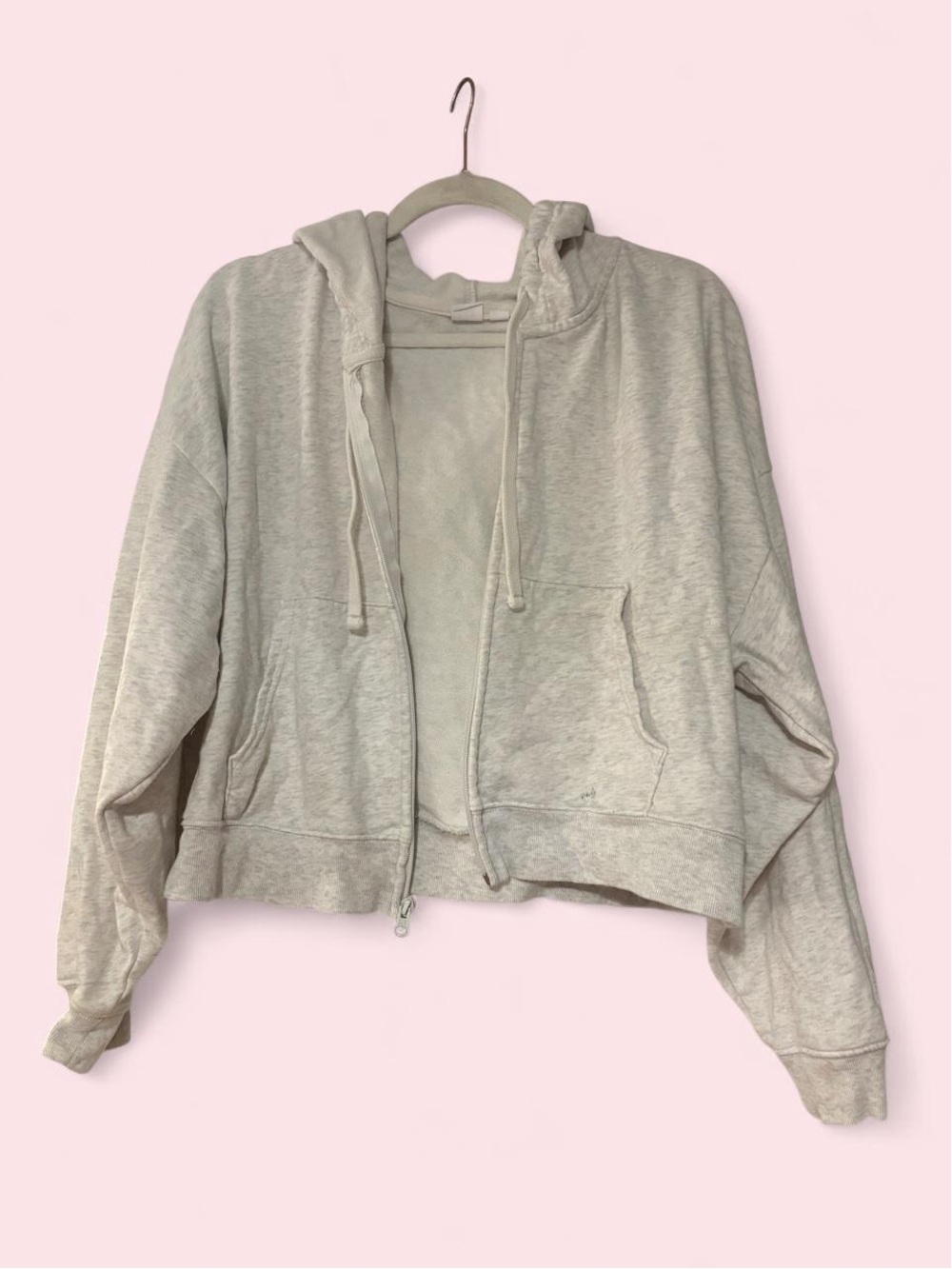 GAP Light Gray Zip-Up Hoodie Jacket